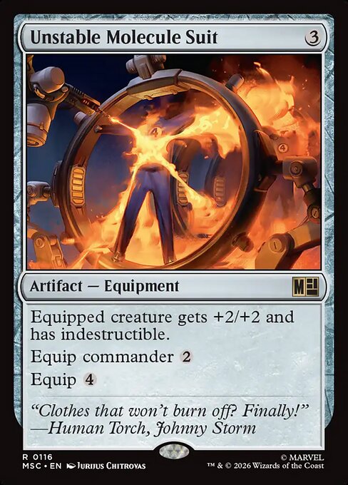 Unstable Molecule Suit #116 from Marvel Super Heroes Commander