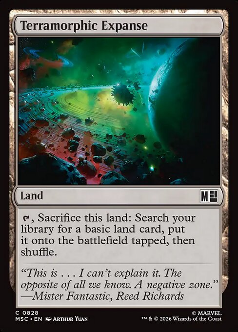 Terramorphic Expanse #828 from Marvel Super Heroes Commander