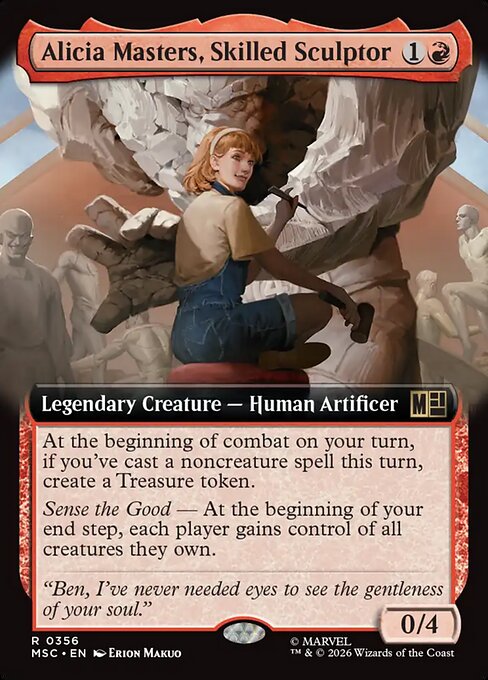 Alicia Masters, Skilled Sculptor #356 from Marvel Super Heroes Commander