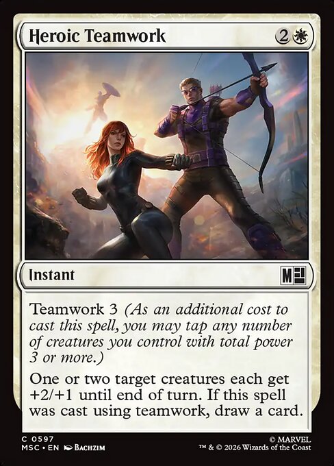 Heroic Teamwork #597 from Marvel Super Heroes Commander
