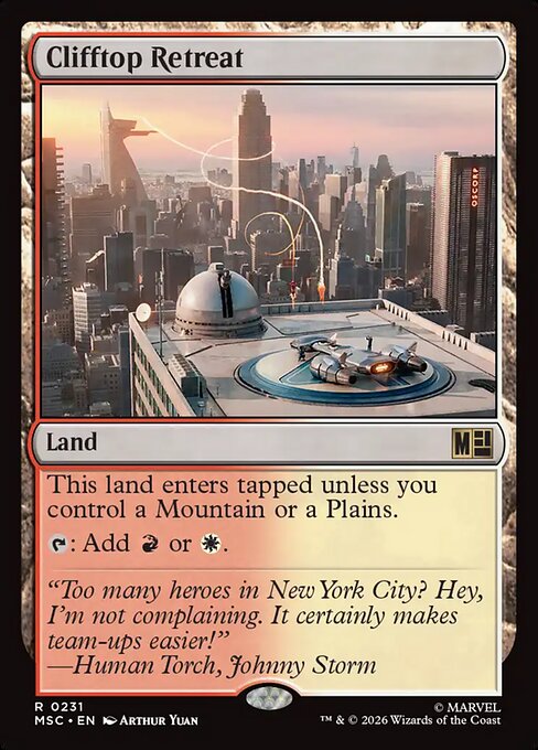 Clifftop Retreat #231 from Marvel Super Heroes Commander