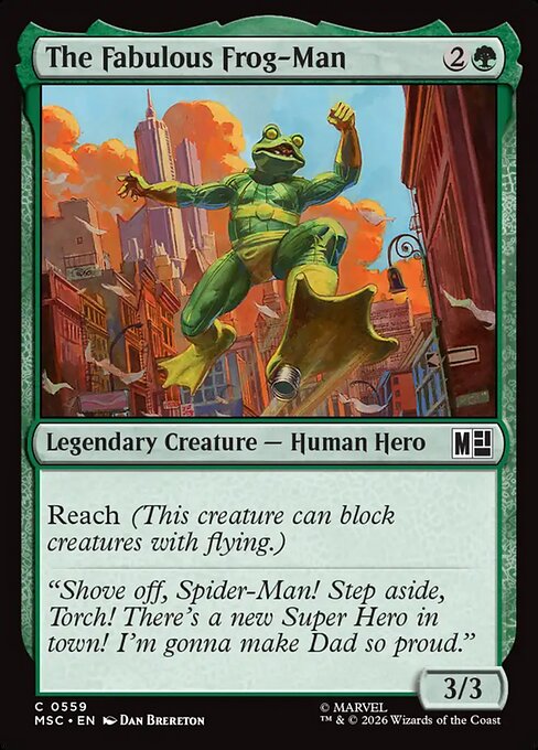 The Fabulous Frog-Man #559 from Marvel Super Heroes Commander