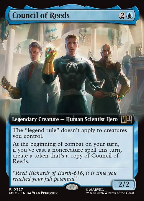 Council of Reeds #327 from Marvel Super Heroes Commander