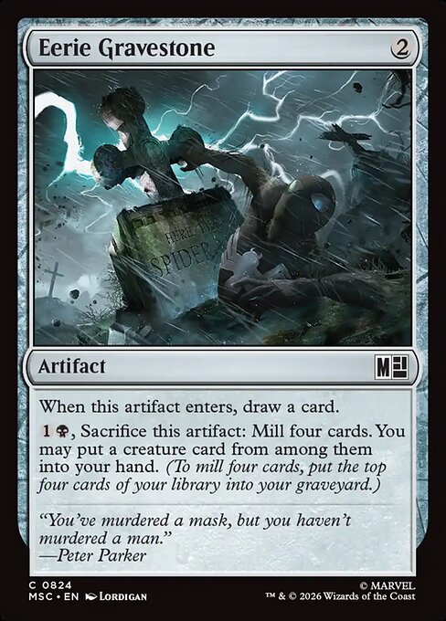 Eerie Gravestone #824 from Marvel Super Heroes Commander