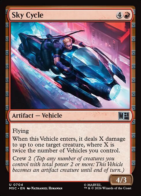 Sky Cycle #704 from Marvel Super Heroes Commander