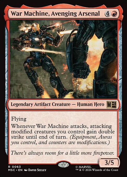 War Machine, Avenging Arsenal #63 from Marvel Super Heroes Commander