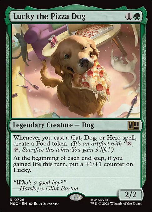 Lucky the Pizza Dog #726 from Marvel Super Heroes Commander