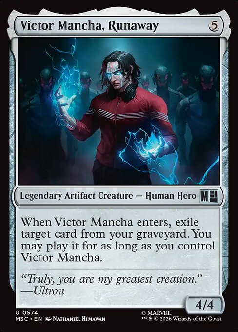 Victor Mancha, Runaway #574 from Marvel Super Heroes Commander