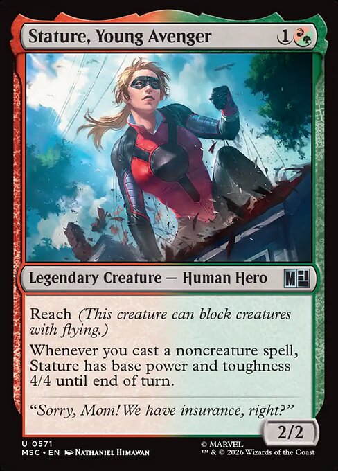 Stature, Young Avenger #571 from Marvel Super Heroes Commander