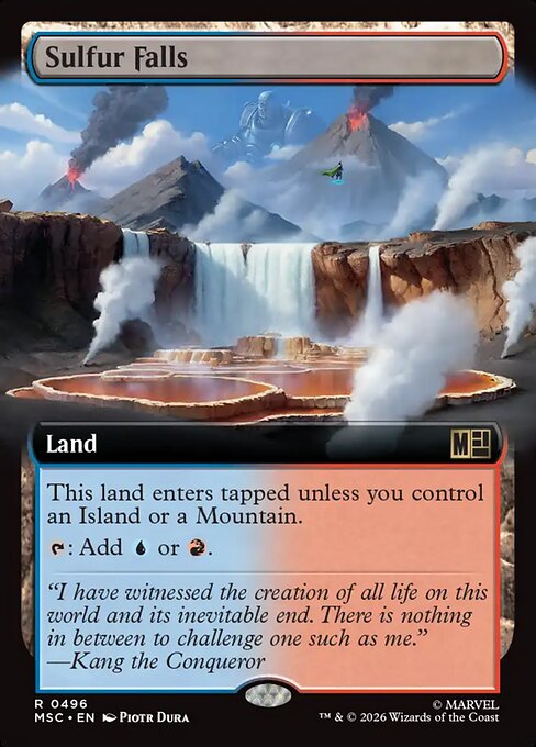 Sulfur Falls #496 from Marvel Super Heroes Commander