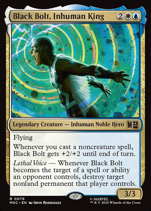 Black Bolt, Inhuman King #76 from Marvel Super Heroes Commander