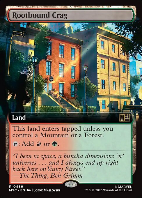 Rootbound Crag #489 from Marvel Super Heroes Commander
