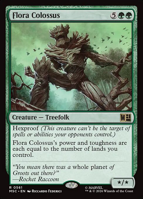 Flora Colossus #561 from Marvel Super Heroes Commander
