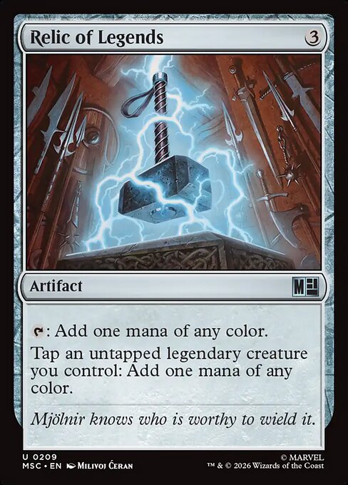 Relic of Legends #209 from Marvel Super Heroes Commander