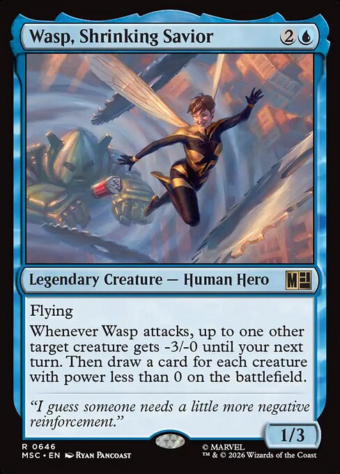 Wasp, Shrinking Savior #646 from Marvel Super Heroes Commander