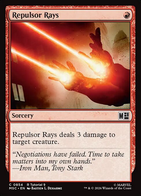 Repulsor Rays #854 from Marvel Super Heroes Commander