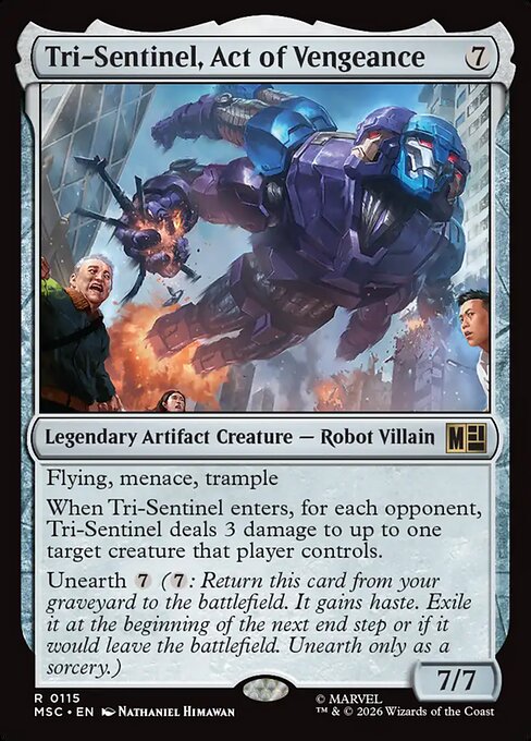 Tri-Sentinel, Act of Vengeance #115 from Marvel Super Heroes Commander