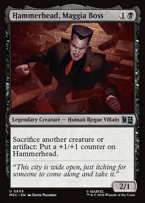 Hammerhead, Maggia Boss #659 from Marvel Super Heroes Commander