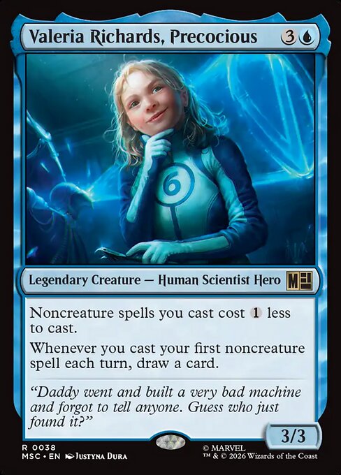 Valeria Richards, Precocious #38 from Marvel Super Heroes Commander