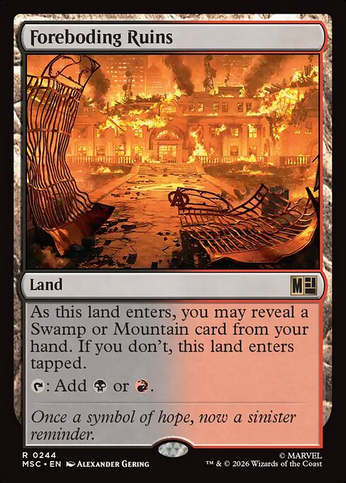 Foreboding Ruins #244 from Marvel Super Heroes Commander