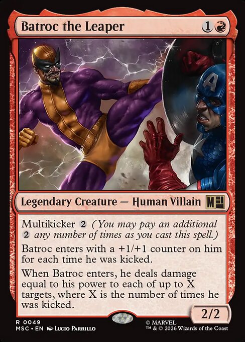 Batroc the Leaper #49 from Marvel Super Heroes Commander