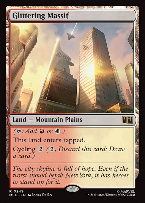Glittering Massif #249 from Marvel Super Heroes Commander