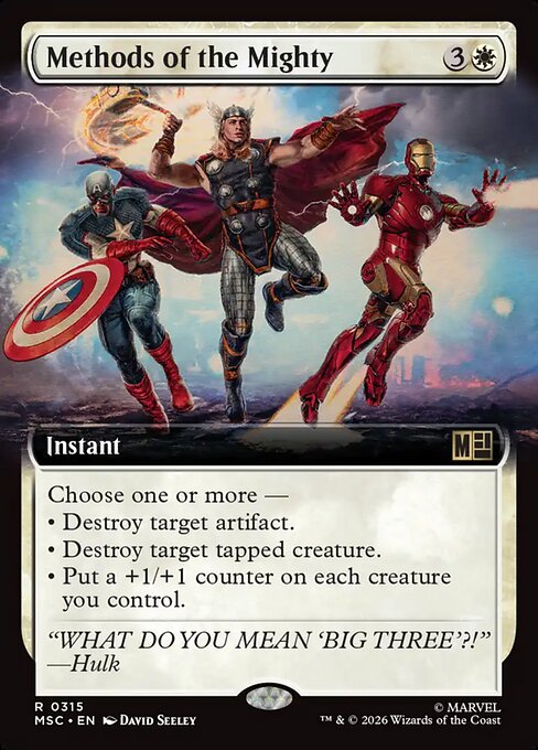Methods of the Mighty #315 from Marvel Super Heroes Commander