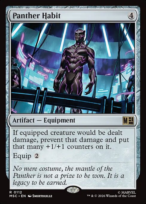 Panther Habit #112 from Marvel Super Heroes Commander