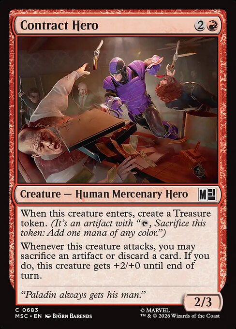 Contract Hero #683 from Marvel Super Heroes Commander