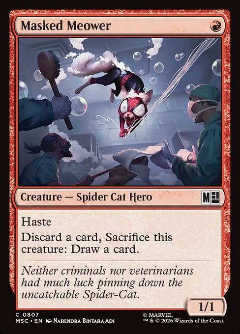 Masked Meower #807 from Marvel Super Heroes Commander