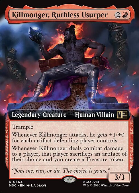 Killmonger, Ruthless Usurper #364 from Marvel Super Heroes Commander