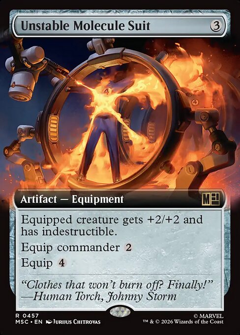 Unstable Molecule Suit #457 from Marvel Super Heroes Commander