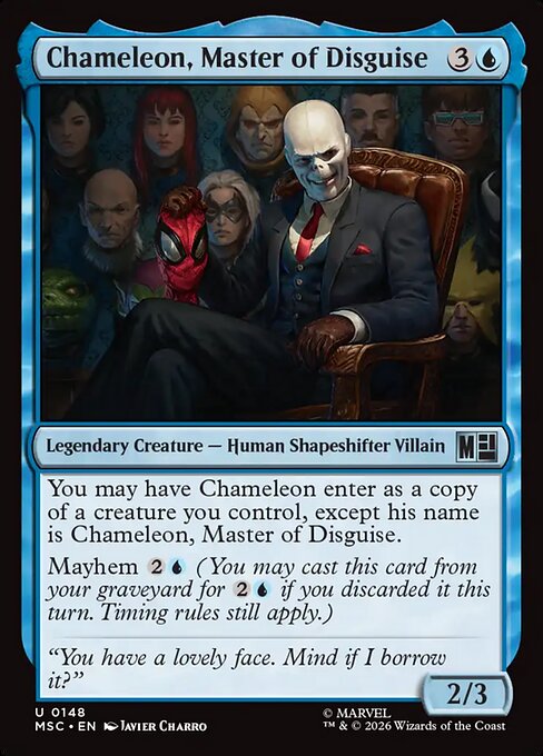 Chameleon, Master of Disguise #148 from Marvel Super Heroes Commander