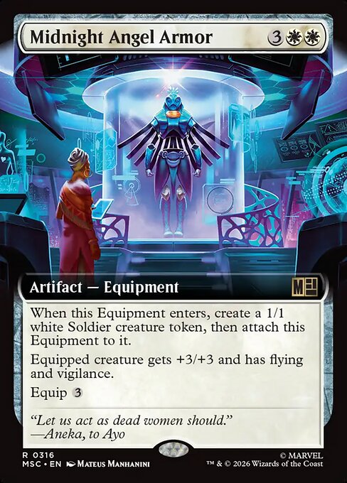 Midnight Angel Armor #316 from Marvel Super Heroes Commander