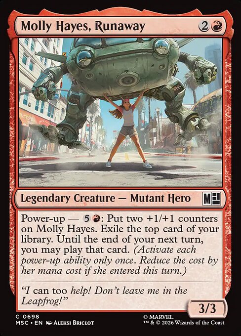 Molly Hayes, Runaway #698 from Marvel Super Heroes Commander