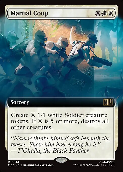 Martial Coup #314 from Marvel Super Heroes Commander