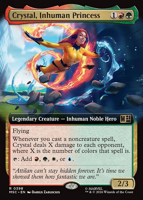 Crystal, Inhuman Princess #398 from Marvel Super Heroes Commander