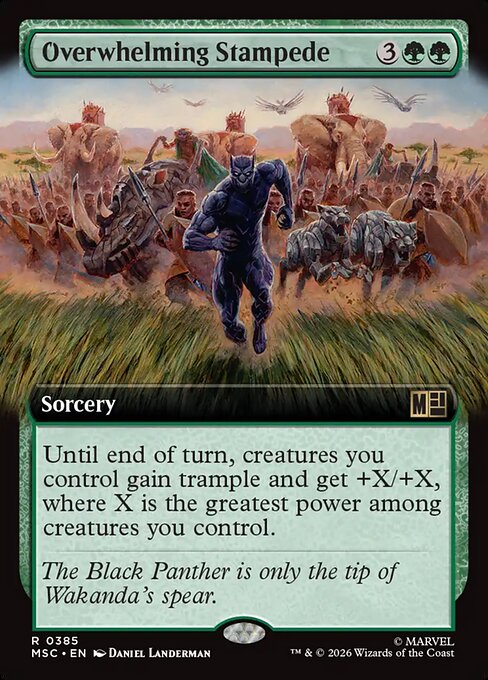 Overwhelming Stampede #385 from Marvel Super Heroes Commander
