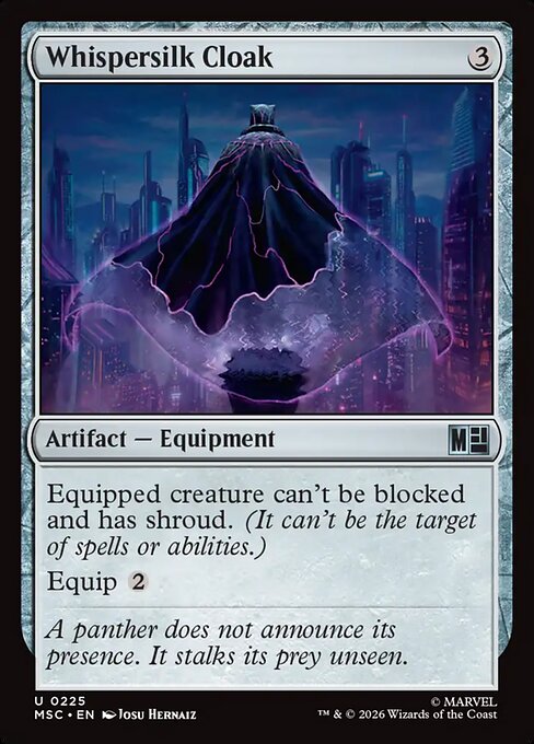 Whispersilk Cloak #225 from Marvel Super Heroes Commander