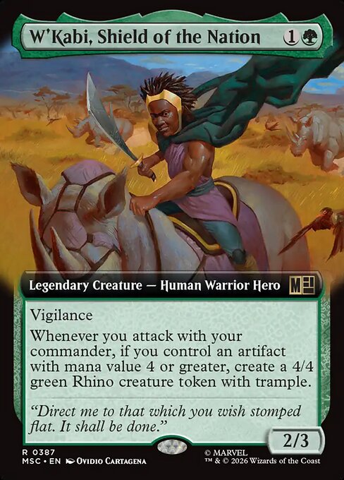 W'Kabi, Shield of the Nation #387 from Marvel Super Heroes Commander