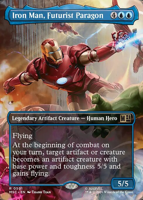 Iron Man, Futurist Paragon #501 from Marvel Super Heroes Commander