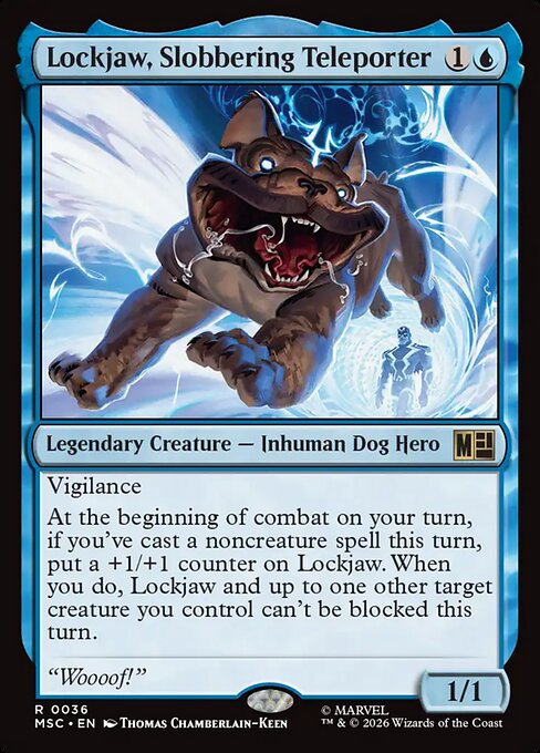 Lockjaw, Slobbering Teleporter #36 from Marvel Super Heroes Commander