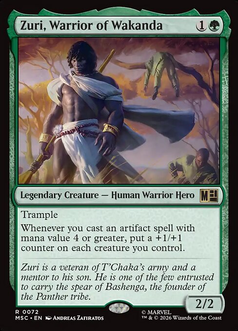Zuri, Warrior of Wakanda #72 from Marvel Super Heroes Commander
