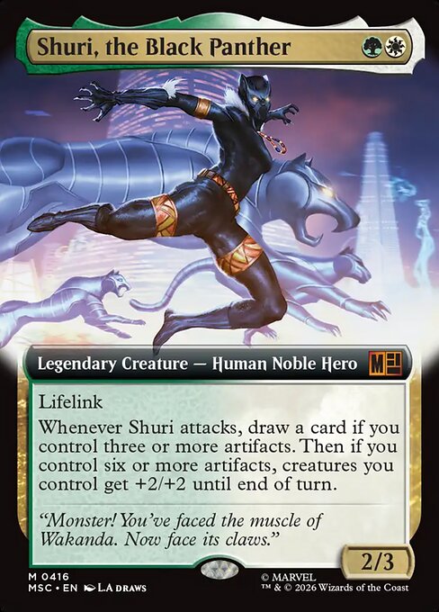 Shuri, the Black Panther #416 from Marvel Super Heroes Commander