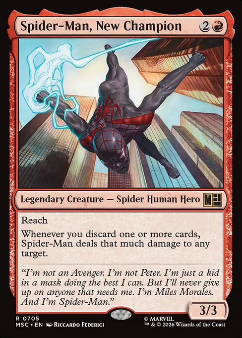 Spider-Man, New Champion #705 from Marvel Super Heroes Commander