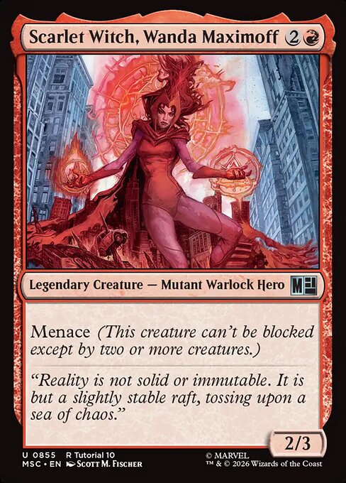 Scarlet Witch, Wanda Maximoff #855 from Marvel Super Heroes Commander