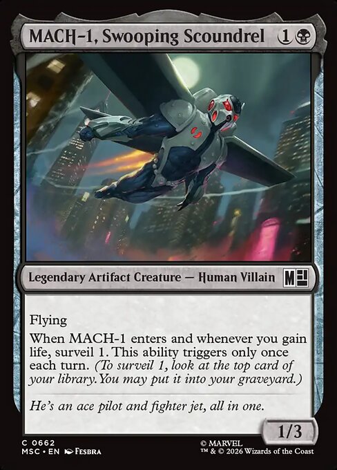 MACH-1, Swooping Scoundrel #662 from Marvel Super Heroes Commander