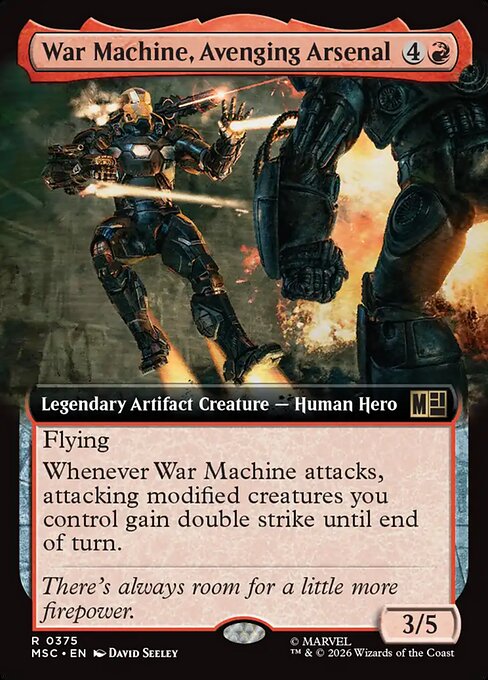 War Machine, Avenging Arsenal #375 from Marvel Super Heroes Commander