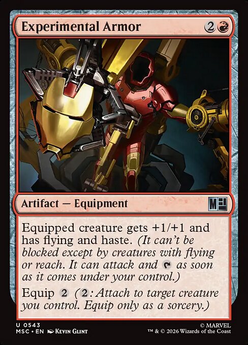Experimental Armor #543 from Marvel Super Heroes Commander