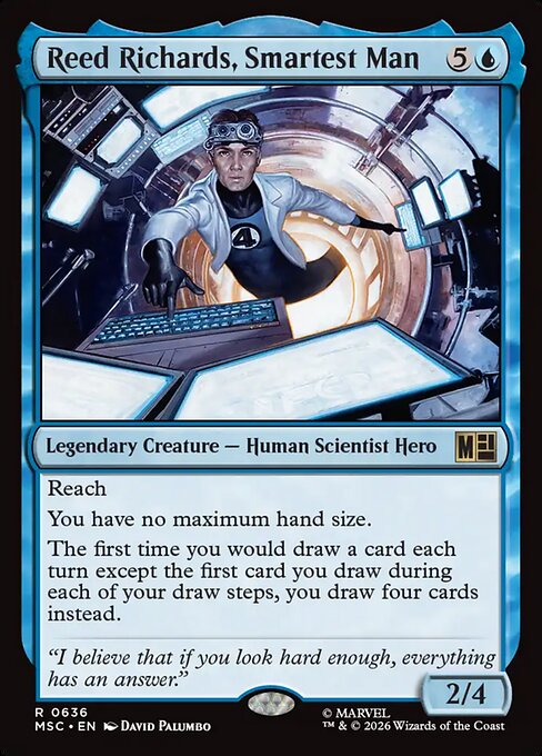 Reed Richards, Smartest Man #636 from Marvel Super Heroes Commander